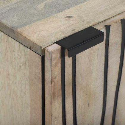 Шкаф за мивка в баня Бяло 38 x 33,5 x 48 см Инженерно дърво