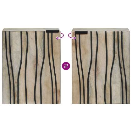 Шкаф за мивка в баня Бяло 38 x 33,5 x 48 см Инженерно дърво