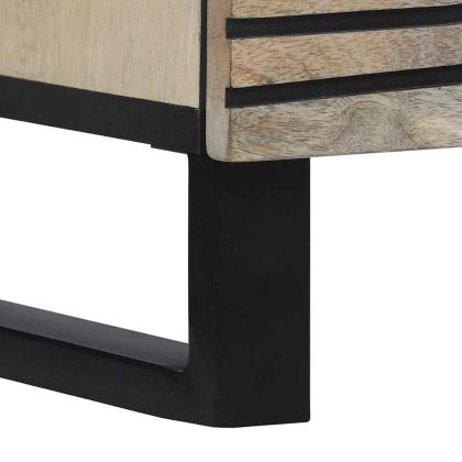 Шкафове и стелажи за съхранение на медии с чекмедже Бял и черен