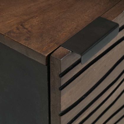 Нощен шкаф Орех 40 x 33 x 46 см Масивна акациева дървесина