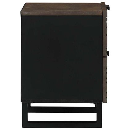 Нощен шкаф Орех 40 x 33 x 46 см Масивна акациева дървесина