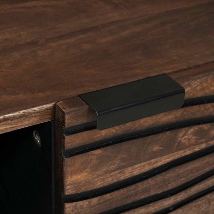 Масичка за кафе Кафяв и черен 80 x 50 x 40 cm