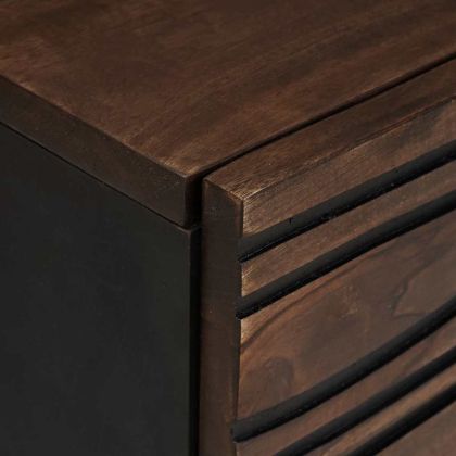 Масичка за кафе Кафяв и черен 80 x 50 x 40 cm