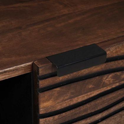 Масичка за кафе Кафяв и черен Размер 100 x 54 x 40 см