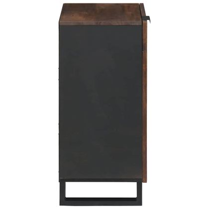 Страничен шкаф Кафяво 40 x 33 x 75 см мангово дърво масив