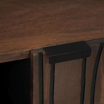 Шкаф Кафяво 90 x 33 x 75 см мангово дърво масив