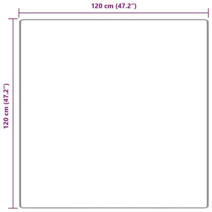 Антихлъзгащ shaggy килим Сив 120 x 120 cm ПП