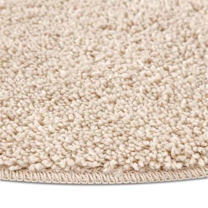 Антихлъзгащ shaggy килим Крем 120 x 120 cm ПП