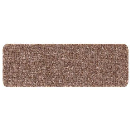 Килимчета против подхлъзване за стълби 15 pcs Кафяво 60 x 25 cm