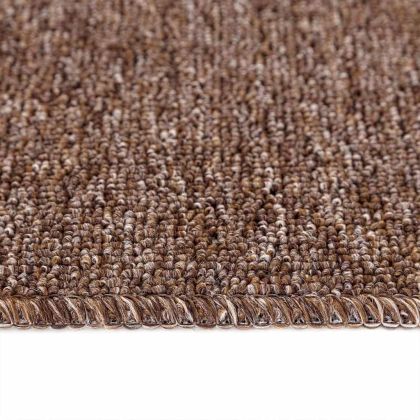 Килимчета против подхлъзване за стълби 15 pcs Кафяво 60 x 25 cm