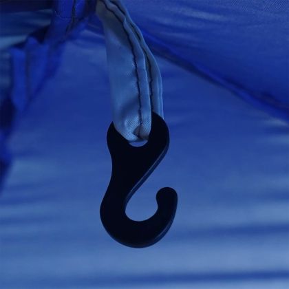 Палатка за басейн лазурно синьо 366 x 305 x 231 см Полиестер