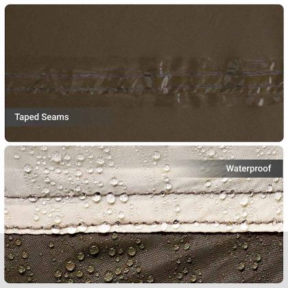 Риболовна палатка с покрив Кафяво 514 x 465 x 187 см Полиестер