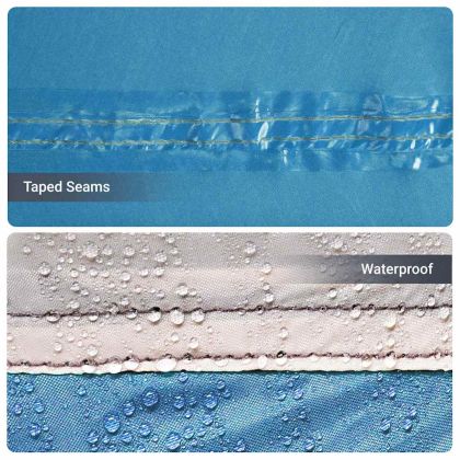 Каравани с покрив Синьо 622 x 295 x 238 см Полиестер