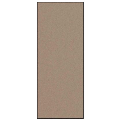 Мат за врата Бежов и черен 120 x 300 cm Полипропилен и винил