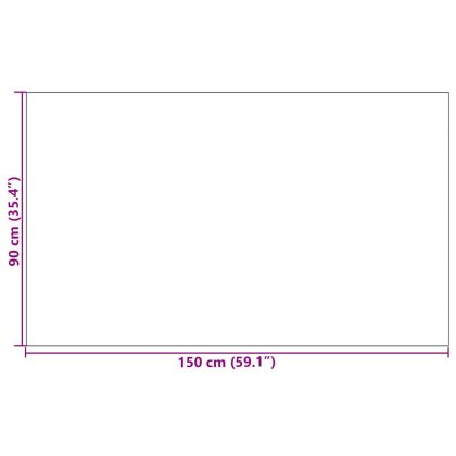 Мат за врата Червен и Черен 90 x 150 cm Полипропилен и винил