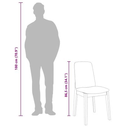 Трапезни столове с възглавници 2 бр Бяла масивна дървесина гума