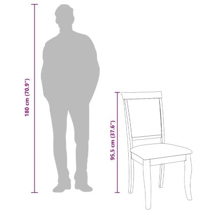 Трапезни столове с възглавници 2 бр Естествено масивно дърво