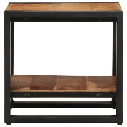 Масичка за кафе Кафяво 40 x 40 x 38 cm Акациево дърво масив