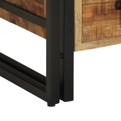 Нощен шкаф Кафяво 40 x 35 x 50 см мангово дърво масив