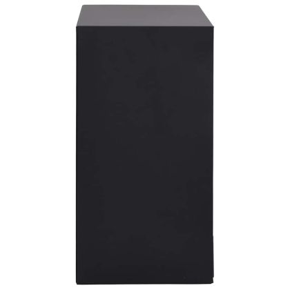 Кутия за бижута 10-слойна с държачи за часовници, черна, 29x20,5x40,5 см