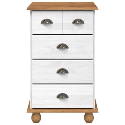 Шкаф с чекмеджета с чекмедже ASKIM Бяло 45.8 x 40 x 79 см