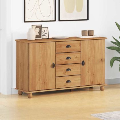 Служебен шкаф с чекмедже ASKIM Кафяво 133.5 x 40 x 79 см