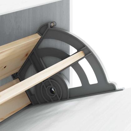 Шкаф за обувки с чекмедже с врата ASKIM Бяло 85 x 35 x 108 см