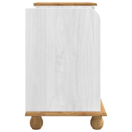 Лавка за съхранение на входа ASKIM Бяло 100 x 39 x 62 см