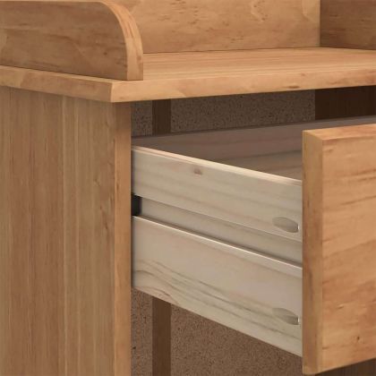 Шкаф за вино ASKIM Кафяво 57 x 37 x 114 см Борово дърво масив