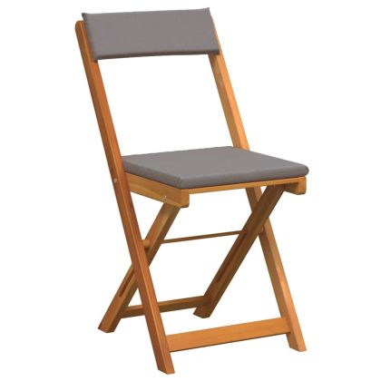 Бистро комплект 5 pcs Кафяво Акациево дърво масив