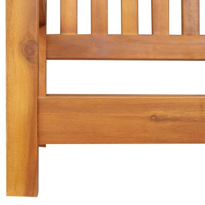 Люлееща се пейка за градина Кафяво 119 x 35 x 47 см