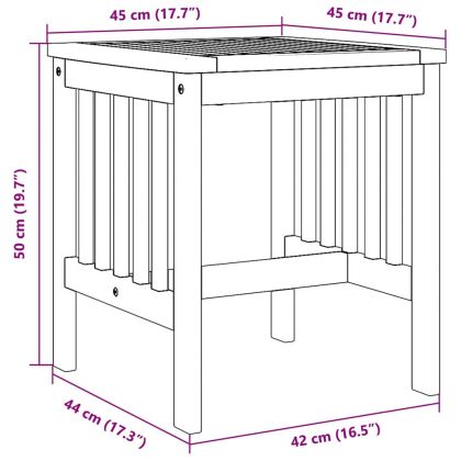 Странична маса Кафяво Масивна акациева дървесина