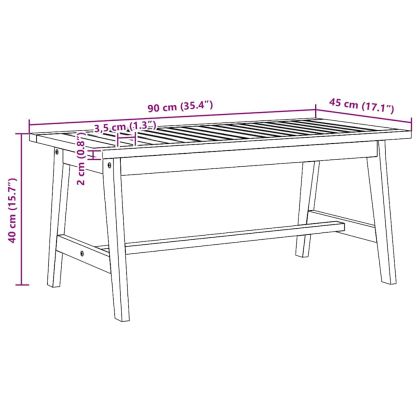 Масичка за кафе Кафяво Масивна акациева дървесина