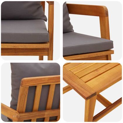 Бистро комплект Кафяво 45 x 45 x 38см