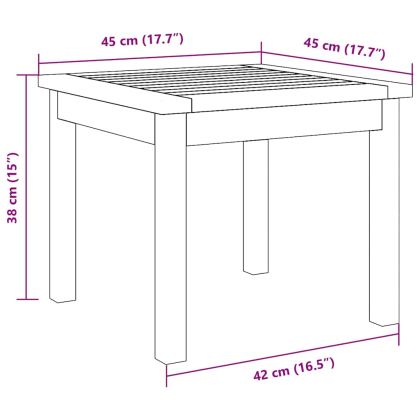 Странична маса Кафяво Масивна акациева дървесина