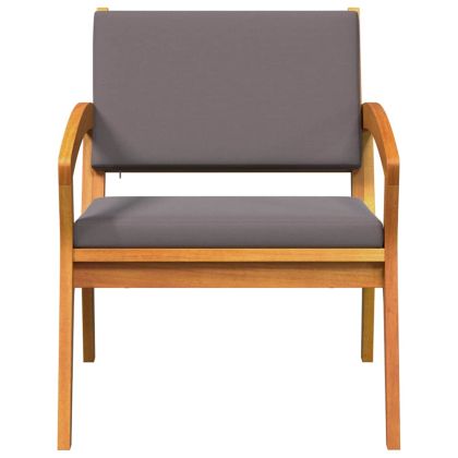 Градински стол 2 pcs Кафяво Масивна акациева дървесина