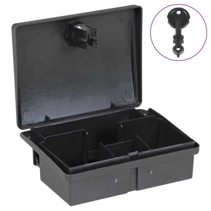 капани за мишки 20 бр. черни 13x10x4 cm