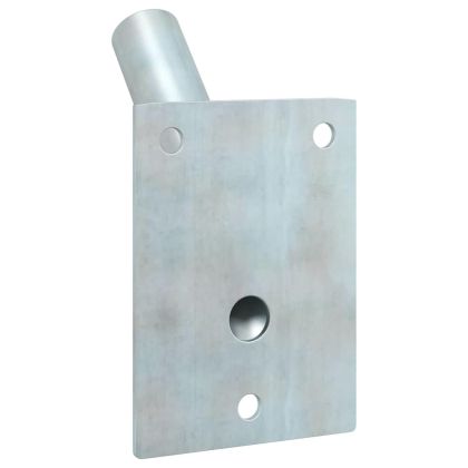 Держател за флагово стълбче Сребрист 10.5 x 7.5 см Стомана