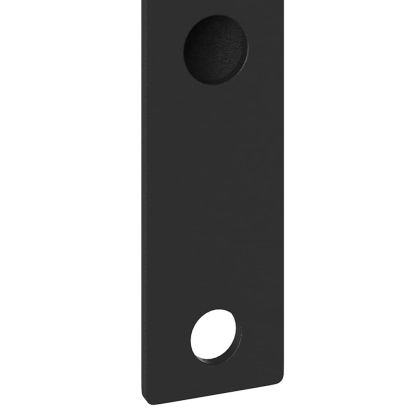 Держател за флагово стълбче Черно 15 x 3 см Стомана