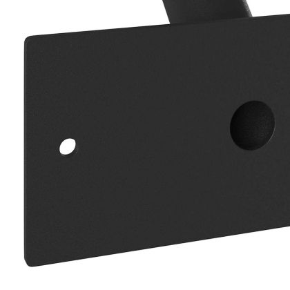 Держател за флагово стълбче Черно 13 x 6 см Стомана