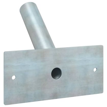 Держател за флагово стълбче Сребрист 13 x 6 см Стомана