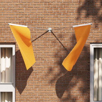 Держател за флагово стълбче Сребрист 11.5 x 7.5 см Стомана