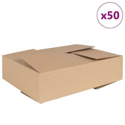 Сгъваема кутия 50 pcs Кафяво 40 x 30 x 10 см Картон