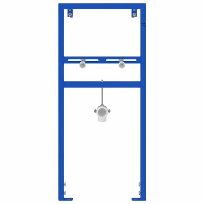 Стенна опора за баня Синьо 50 x 17.5 x 136 см Стомана