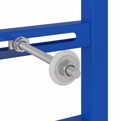 Стенна опора за баня Синьо 50 x 17.5 x 136 см Стомана