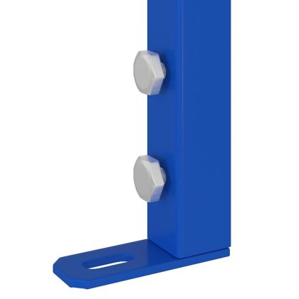 Стенна опора за баня Синьо 50 x 17.5 x 136 см Стомана