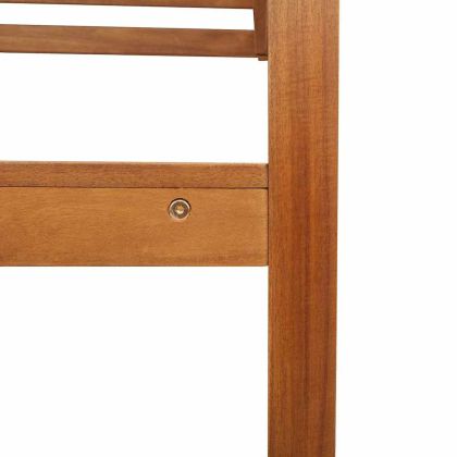 Градински стол 2 pcs Кафяво 50 x 50 x 91 см