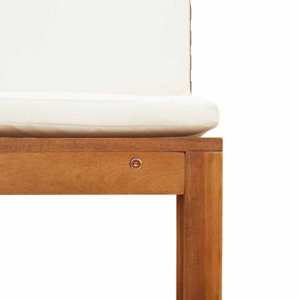 Садов стол без облегалка 2 pcs Кафяво