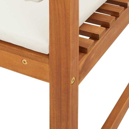 Садов стол без облегалка 2 pcs Кафяво