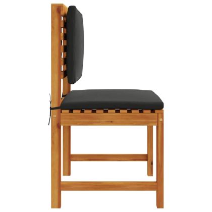 Градински стол 2 pcs Кафяво 50 x 50 x 91 см